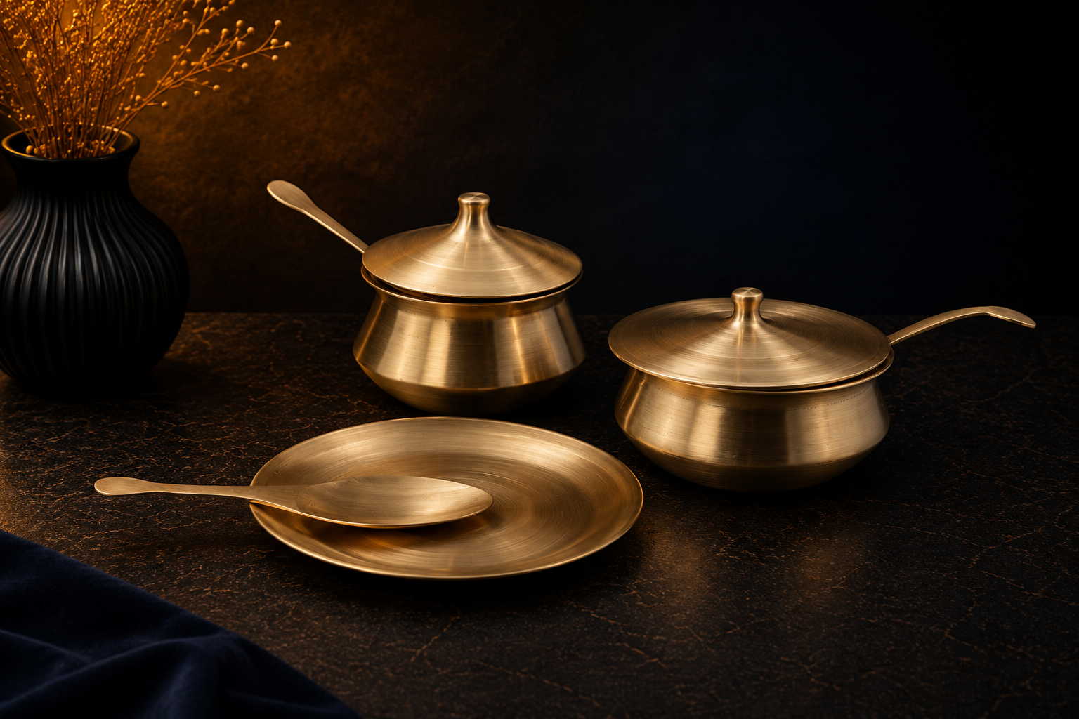SERVING HANDI WITH RICE PLATE SET